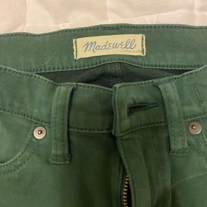 Green Madewell skinnies